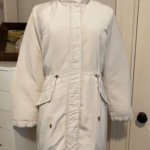 Talbots- The Puffer, Long Down Coat, S: SP, White